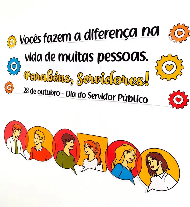 Painel Decorativo Dia do Servidor Público - PDF para Impressão — imagem 2