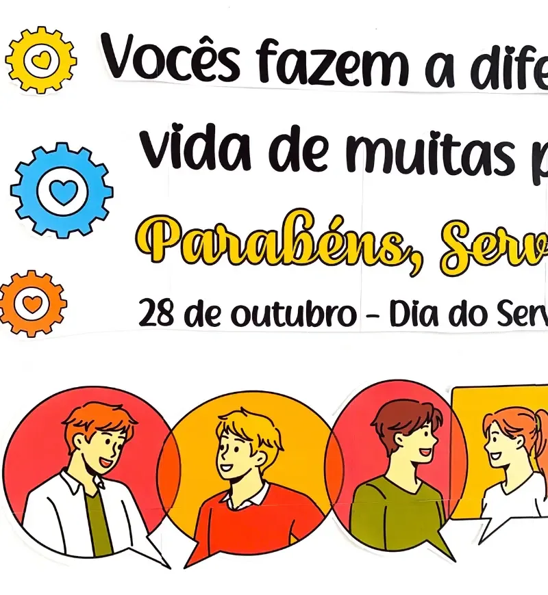 Painel Decorativo Dia do Servidor Público - PDF para Impressão — imagem 4