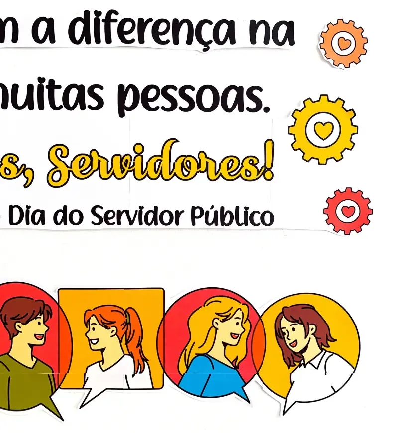 Painel Decorativo Dia do Servidor Público - PDF para Impressão — imagem 5