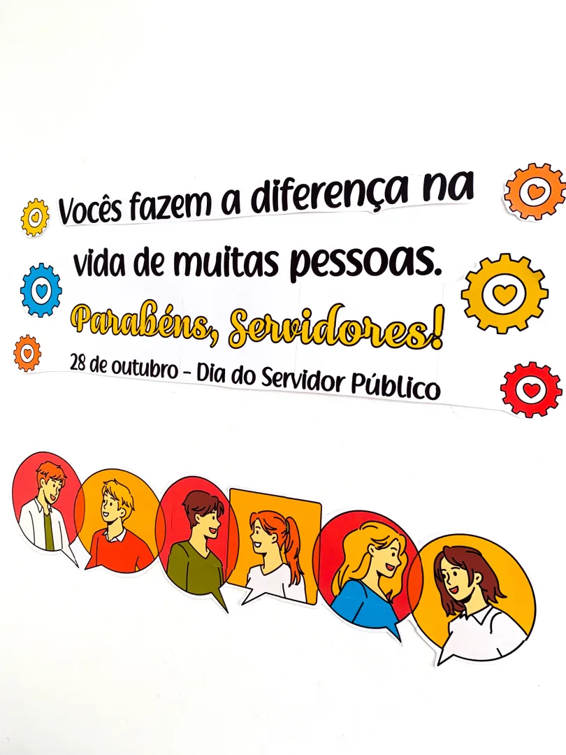 Painel Dia do Servidor Público para Imprimir em PDF com Sacolinha de Lembrancinha — imagem 6