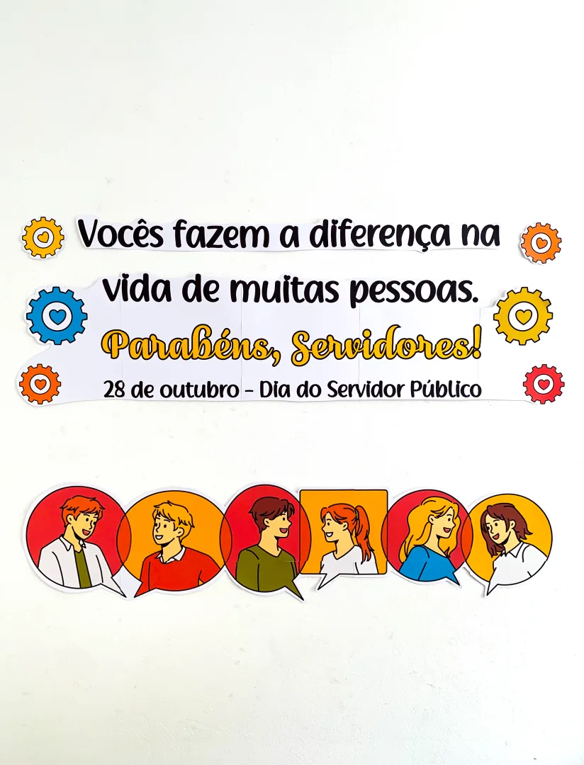 Painel Dia do Servidor Público para Imprimir em PDF com Sacolinha de Lembrancinha — imagem 5