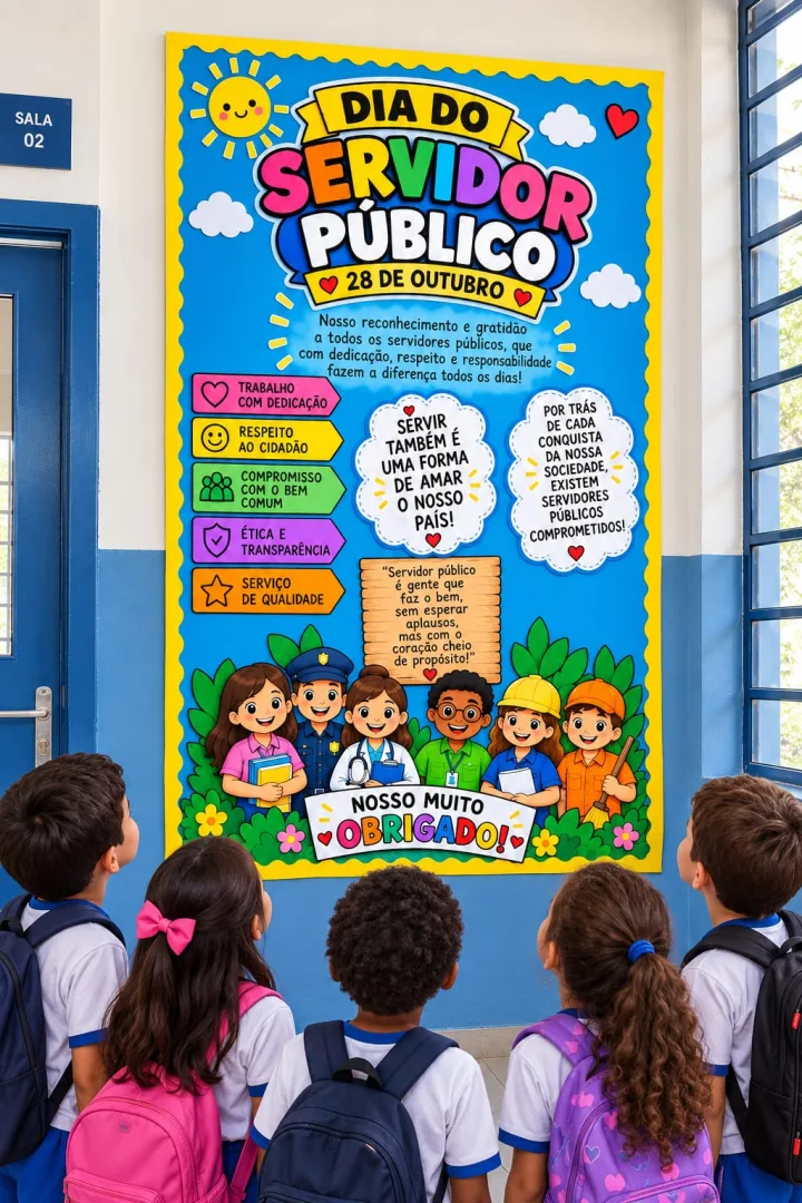 Painel Dia do Servidor Público - PDF para Imprimir — imagem 3