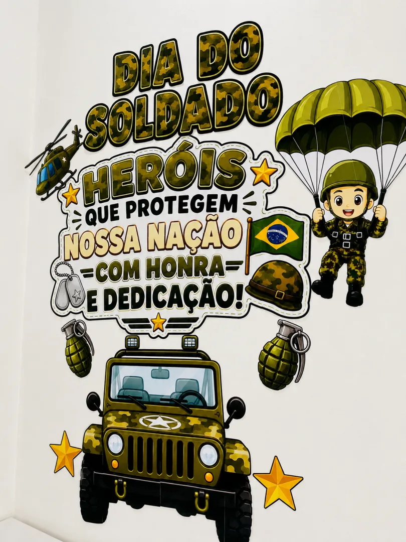 Painel – Dia do Soldado: Heróis que Protegem Nossa Nação — imagem 2