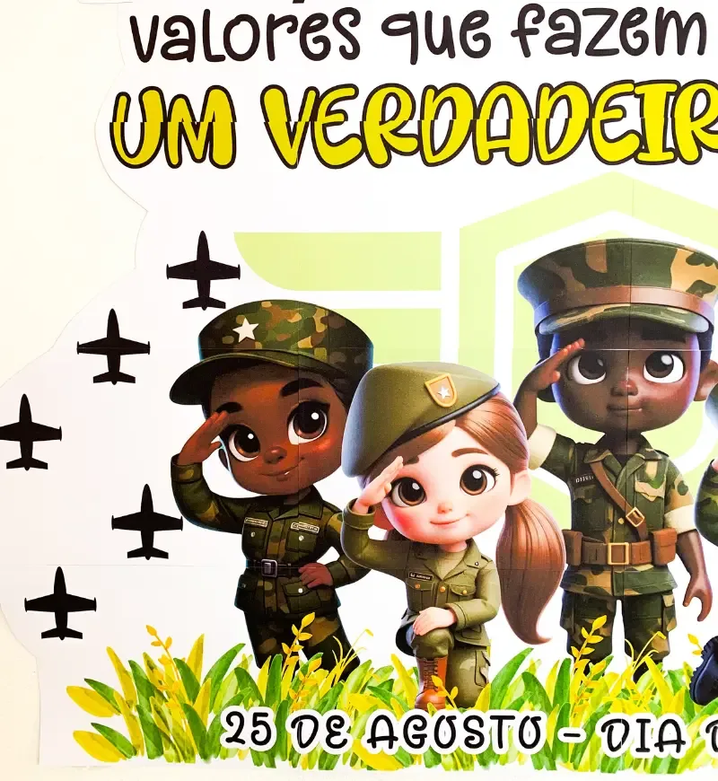 Painel Dia do Soldado - Honra e Coragem | Arquivo em PDF — imagem 3