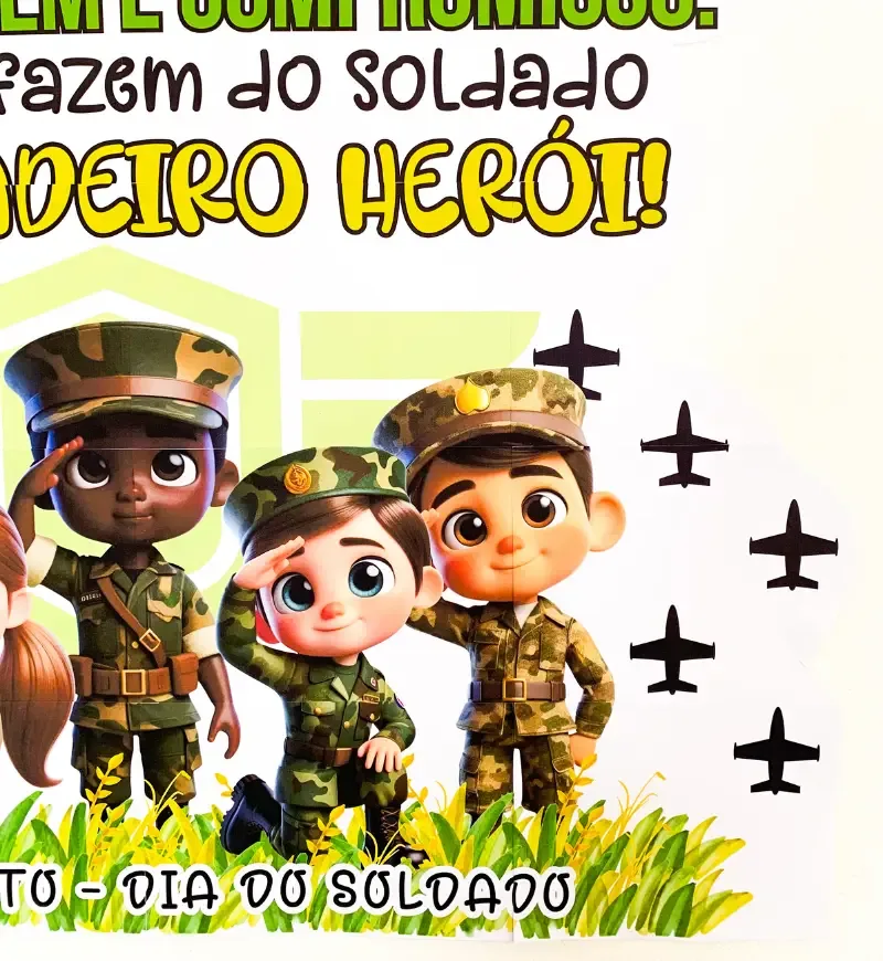 Painel Dia do Soldado - Honra e Coragem | Arquivo em PDF — imagem 4