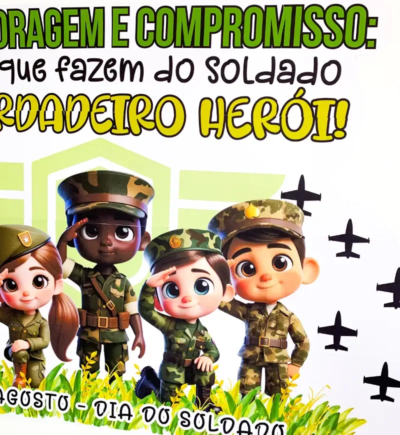 Painel Dia do Soldado - Honra e Coragem | Arquivo em PDF — imagem 5