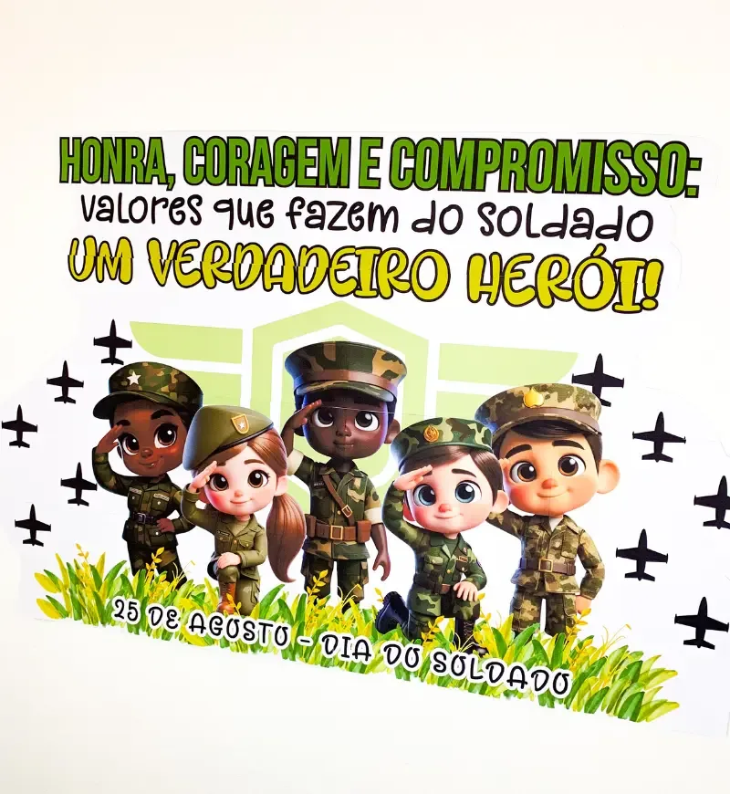 Painel Dia do Soldado - Honra e Coragem — imagem 4
