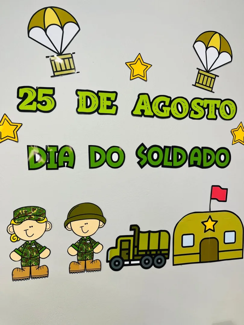 Painel Dia do Soldado — Pronto para Imprimir — imagem 3