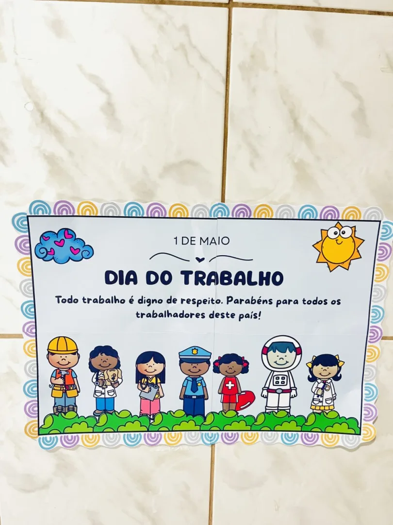 Painel Dia do Trabalho — Pronto para Imprimir — imagem 2