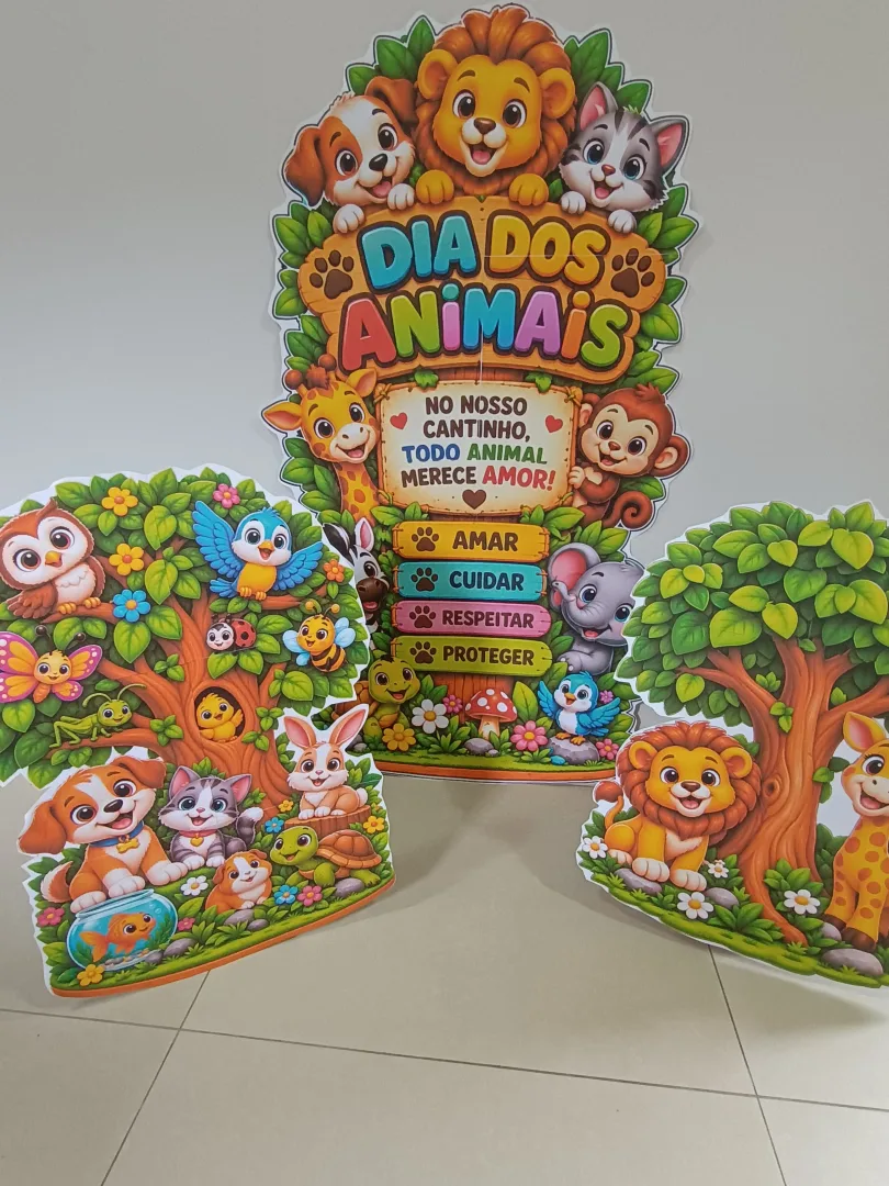 Painel Dia dos Animais - 2 Totens - PDF — imagem 5