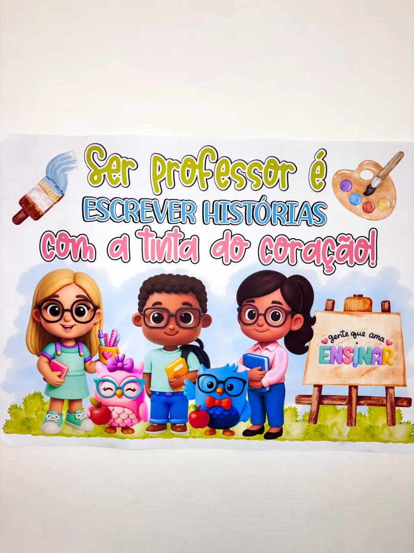 Painel Dia dos Professores (Ampliado em 25 Folhas A4) — imagem 2