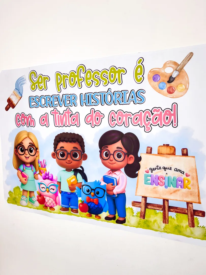 Painel Dia dos Professores (Ampliado em 25 Folhas A4) — imagem 3