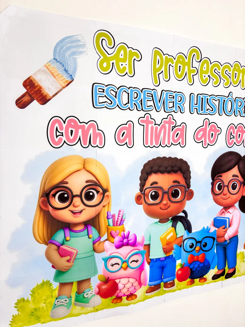 Painel Dia dos Professores (Ampliado em 25 Folhas A4) — imagem 4
