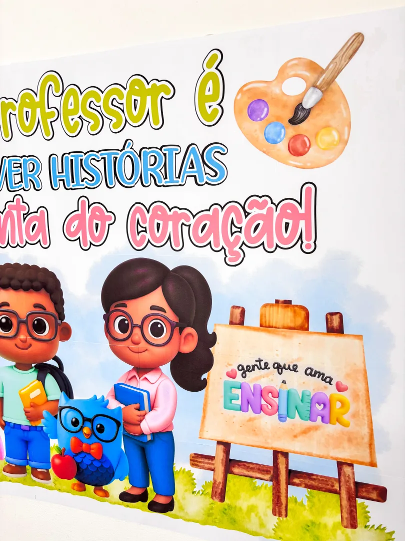 Painel Dia dos Professores (Ampliado em 25 Folhas A4) — imagem 5