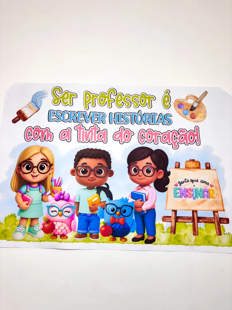 Painel Dia dos Professores (Ampliado em 25 Folhas A4) — imagem 6