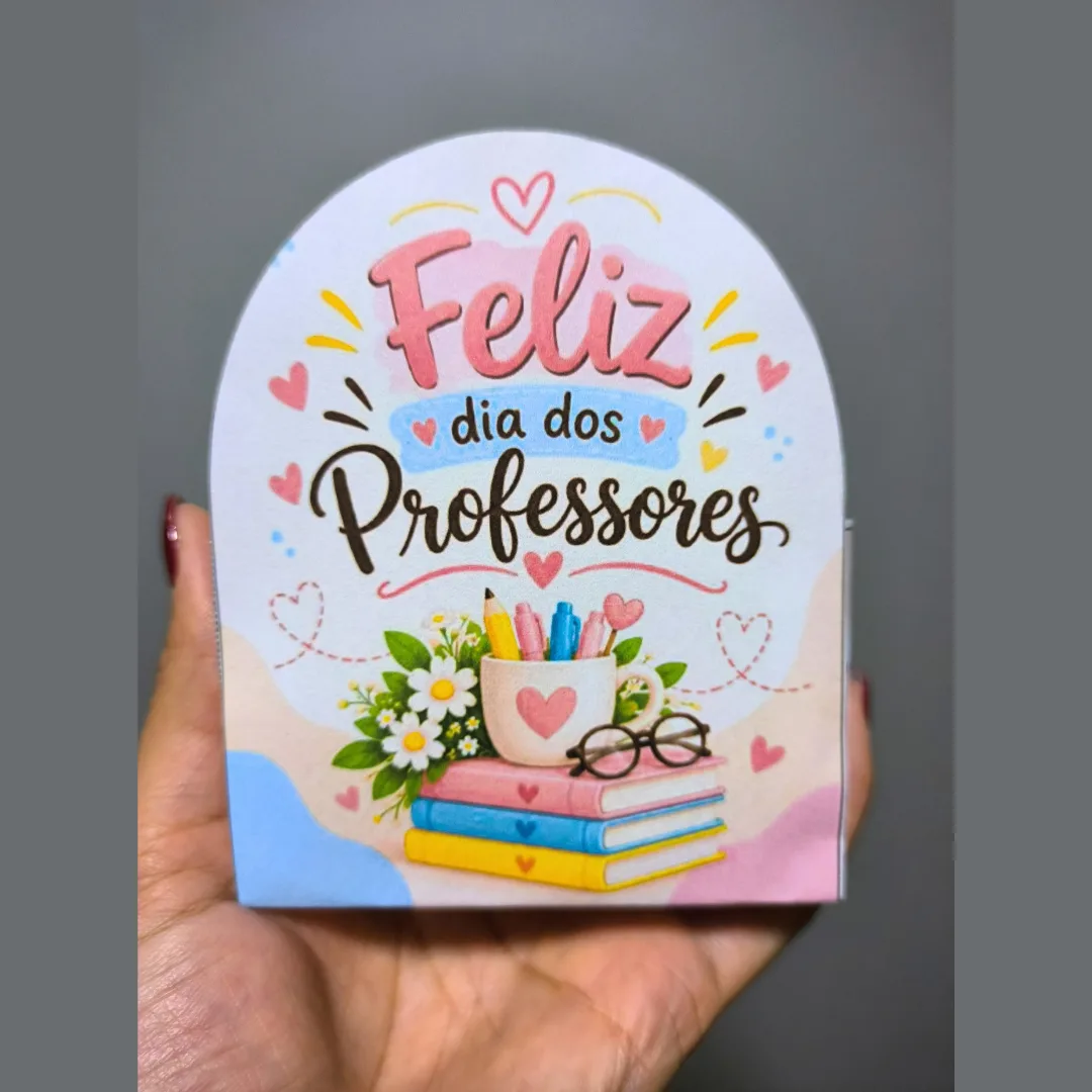 Painel Dia dos Professores + Porta Bombom – Kit para Decoração Escolar — imagem 5