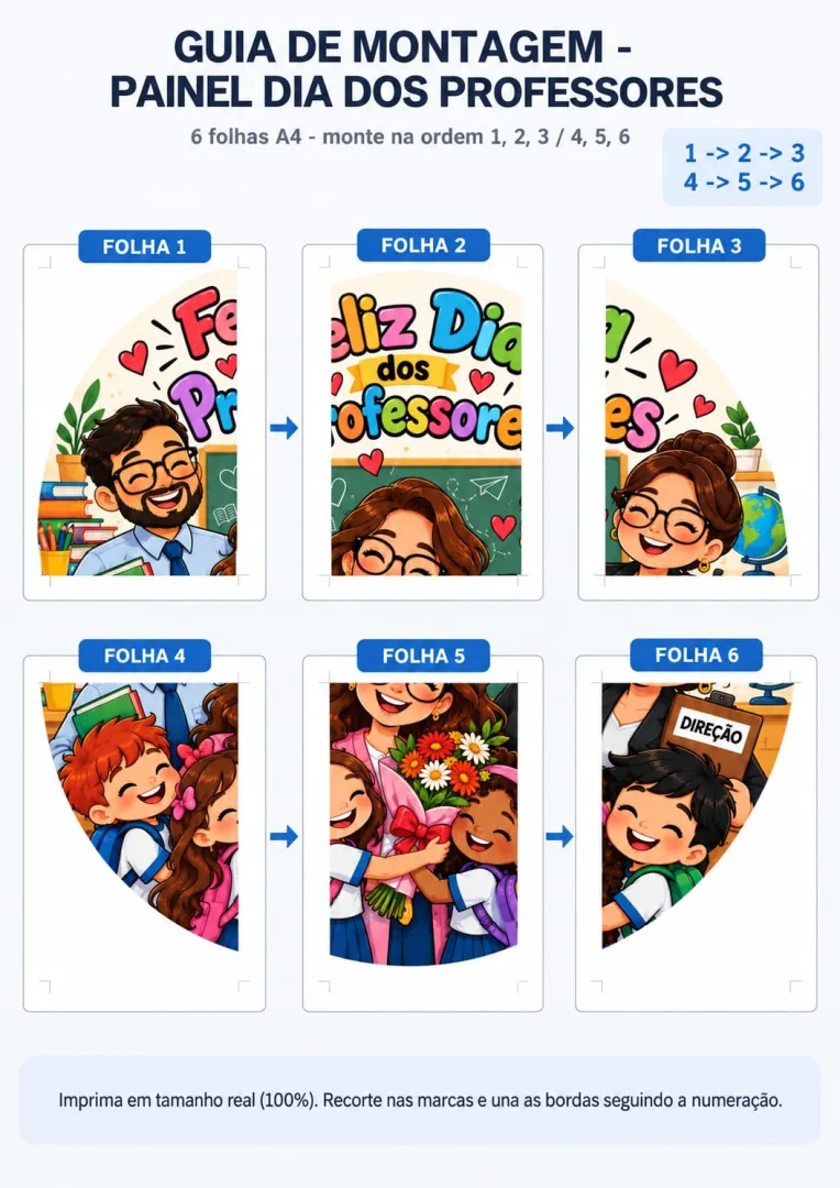 Painel Dia dos professores PP - Educação Infantil em PDF — imagem 4