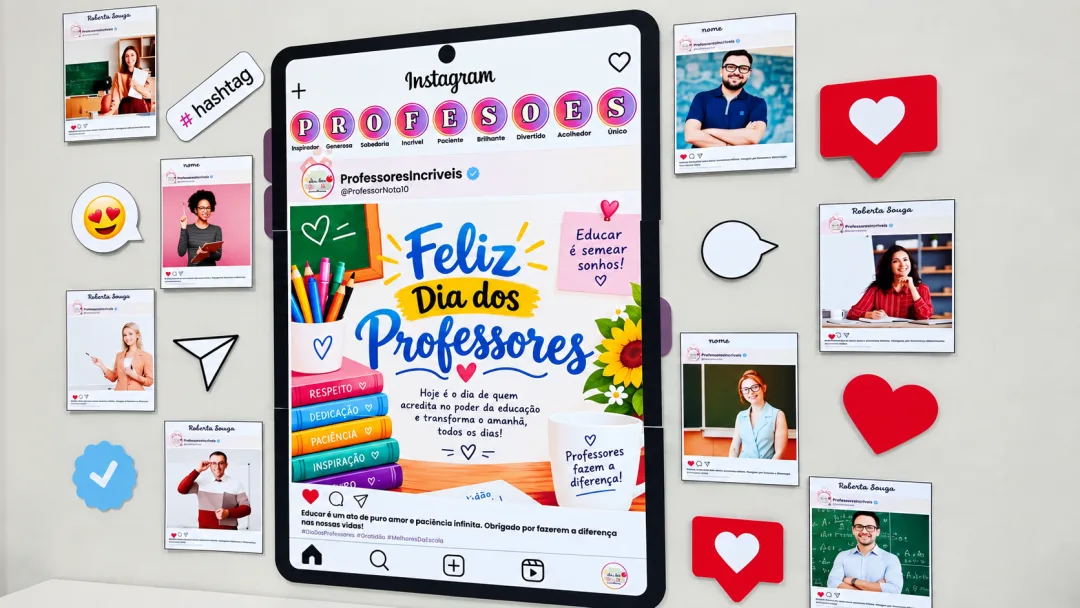 Painel Dia dos Professores – Tema Instagram — imagem 4