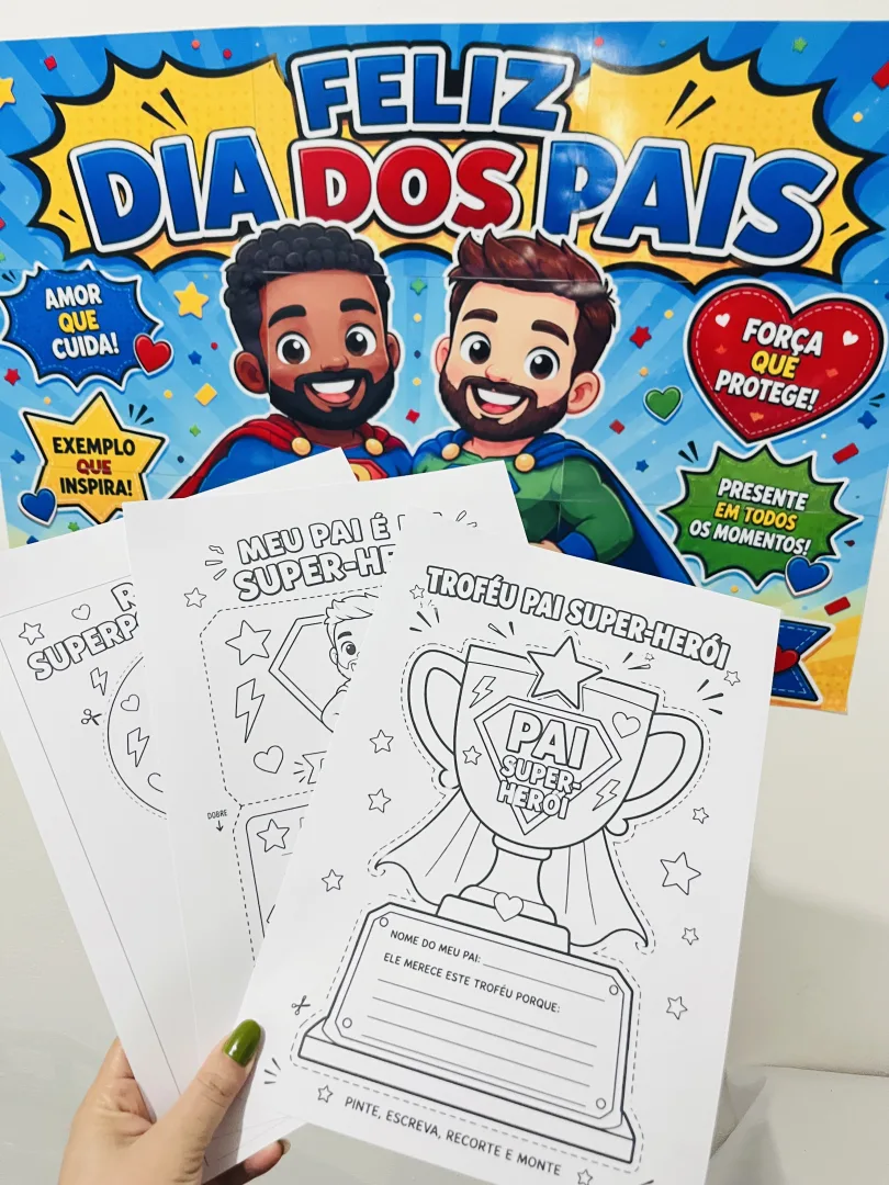 💙✨ PAINEL E ATIVIDADES DIA DOS PAIS ✨💙 — imagem 5