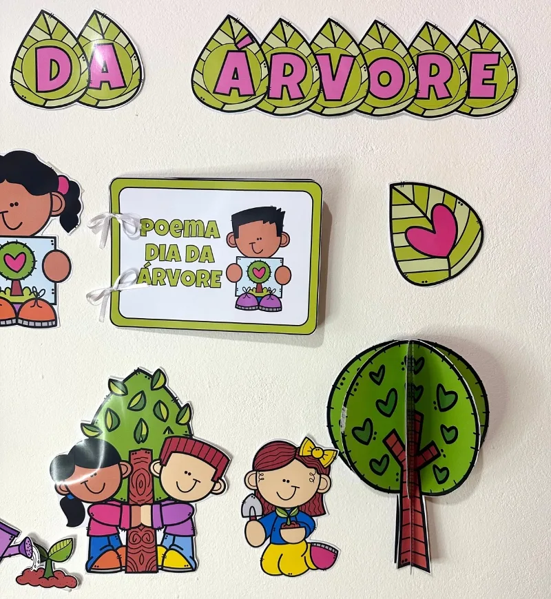 Painel e Livro Poema Dia da Árvore PDF Educação Infantil — imagem 3