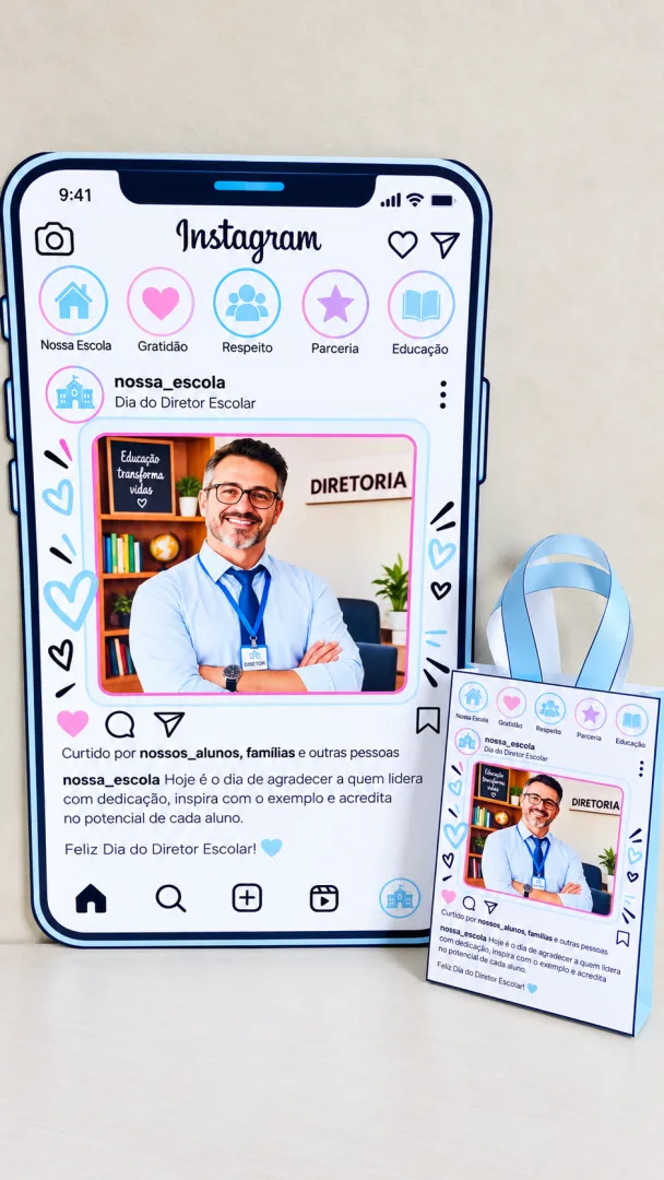 Painel Editável – Dia do Diretor Escolar em PDF  — imagem 2