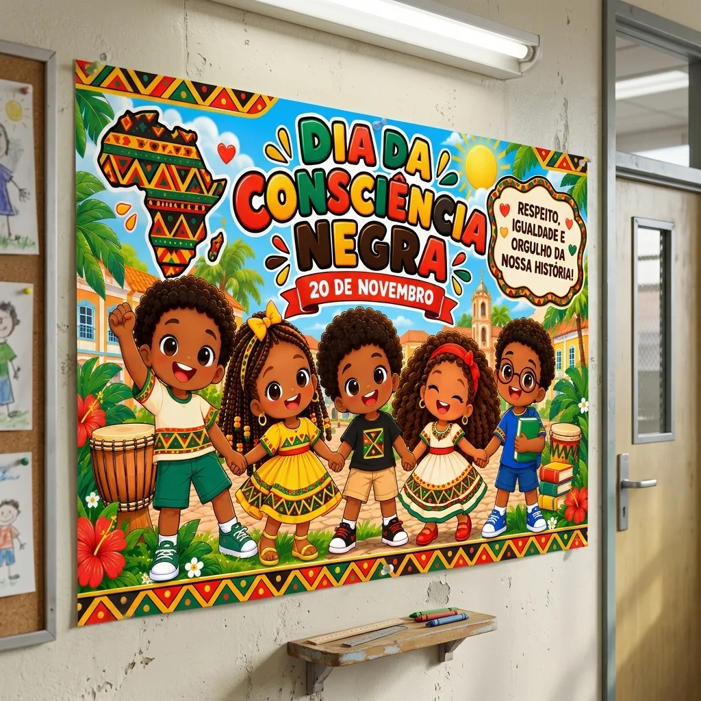 Painel Educativo Dia da Consciência Negra - 20 de Novembro, em pdf — imagem 3
