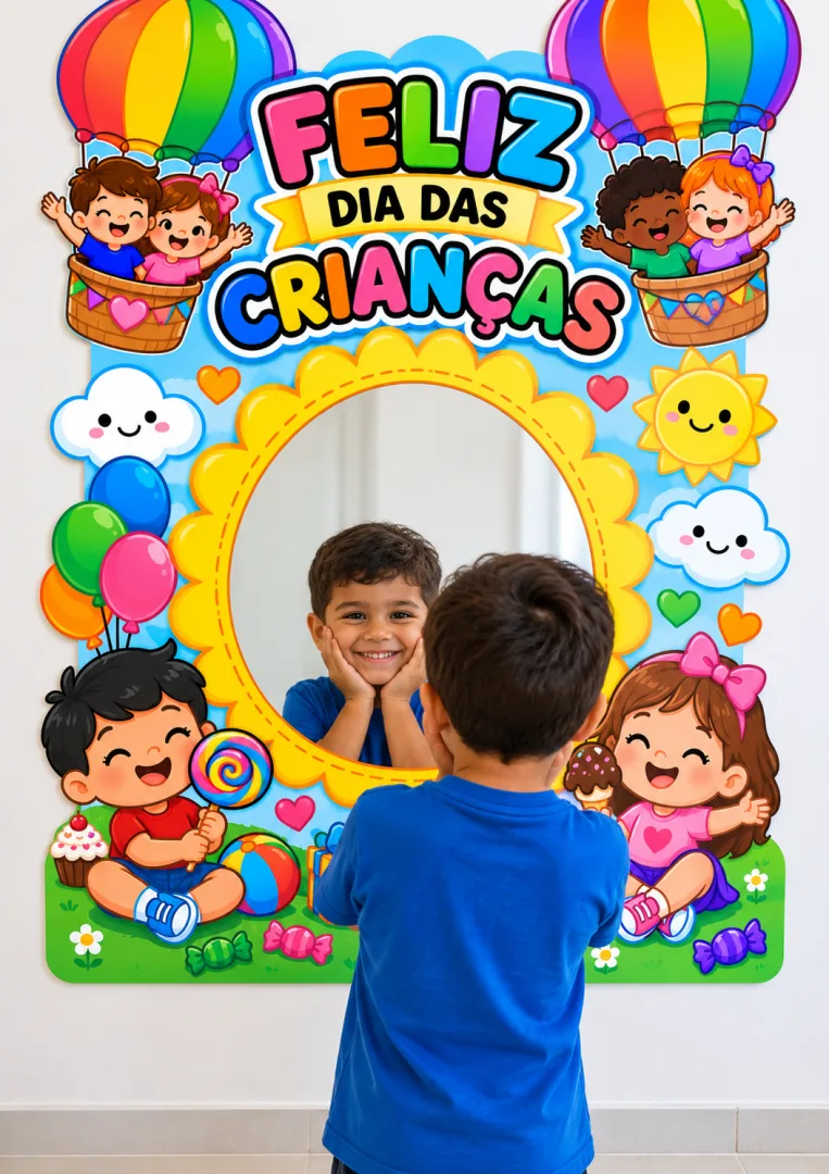 PAINEL ESPELHO – FELIZ DIA DAS CRIANÇAS — imagem 3