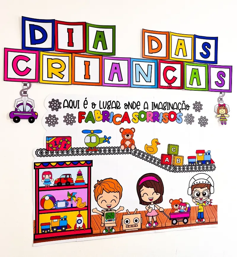 Painel Fábrica de Brinquedos | Dia das Crianças — imagem 2