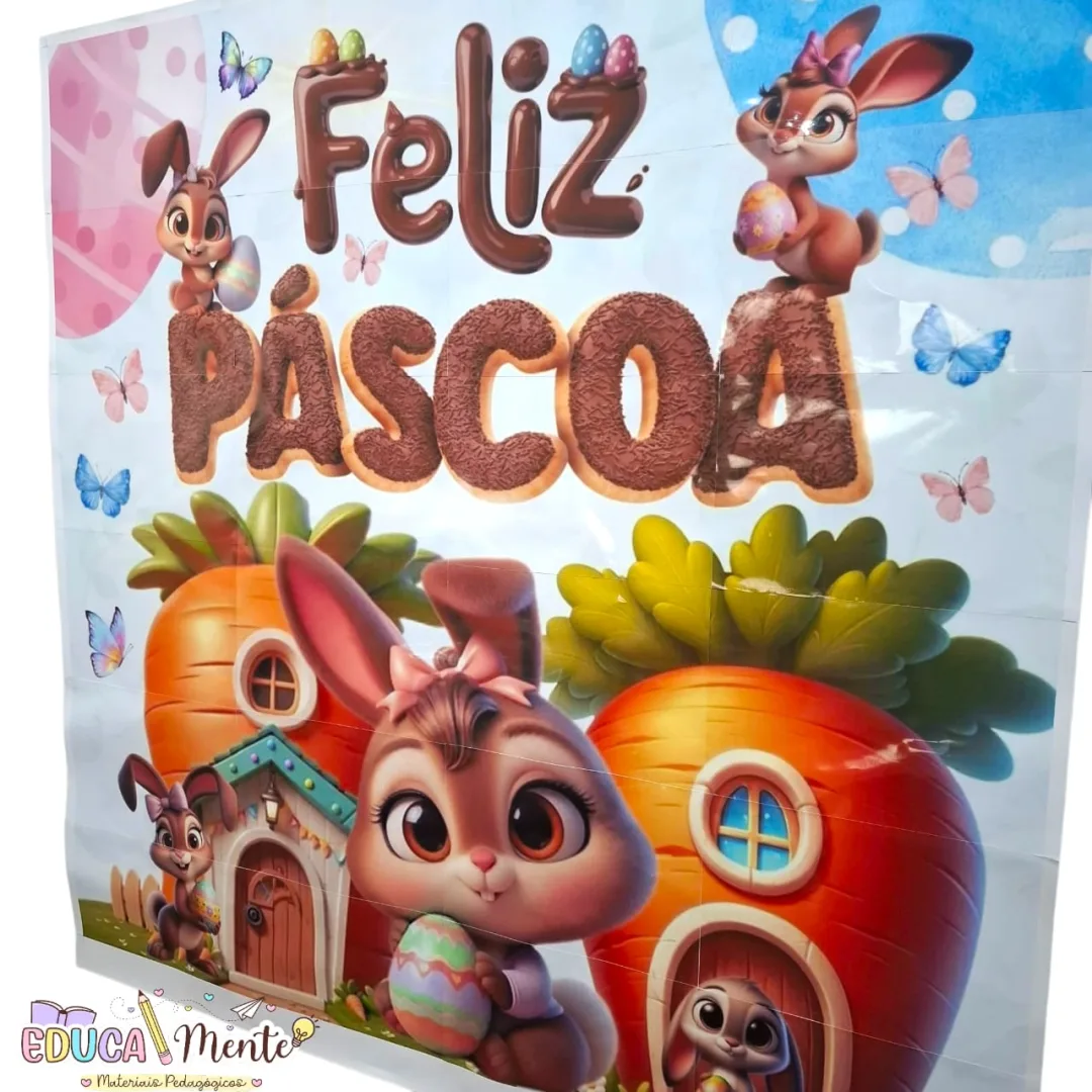 🩷 🐇PAINEL FELIZ PÁSCOA SUPER FOFO COELHINHOS 🐇🩵 — imagem 2