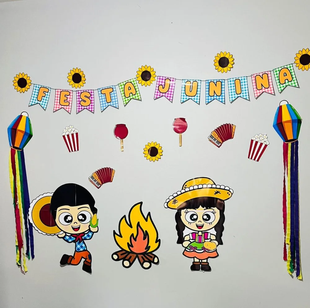 Painel Festa Junina Grande — Pronto para Imprimir — imagem 3