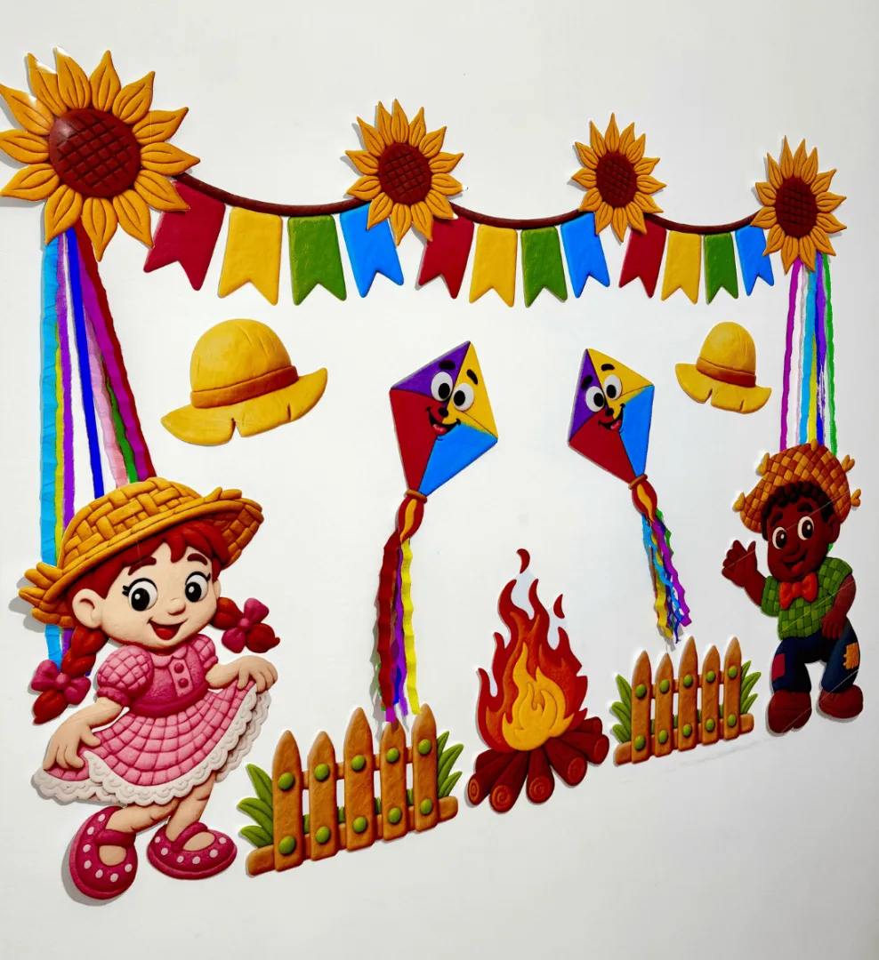 Painel Festa Junina - Massinha — imagem 4