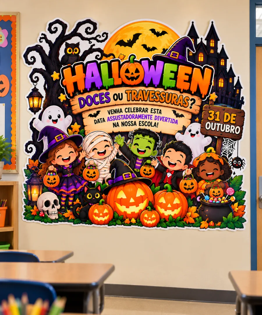 Painel Halloween - Educação Infantil e Séries Iniciais - PDF — imagem 2