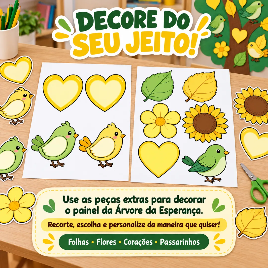 Painel Interativo "Árvore da Esperança" em PDF - 1° Ano ao EFII — imagem 3