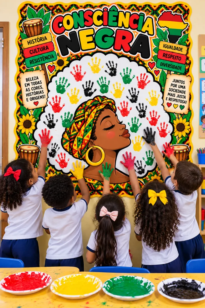 Painel Interativo Consciência Negra Escolar PDF - Educação infantil — imagem 4