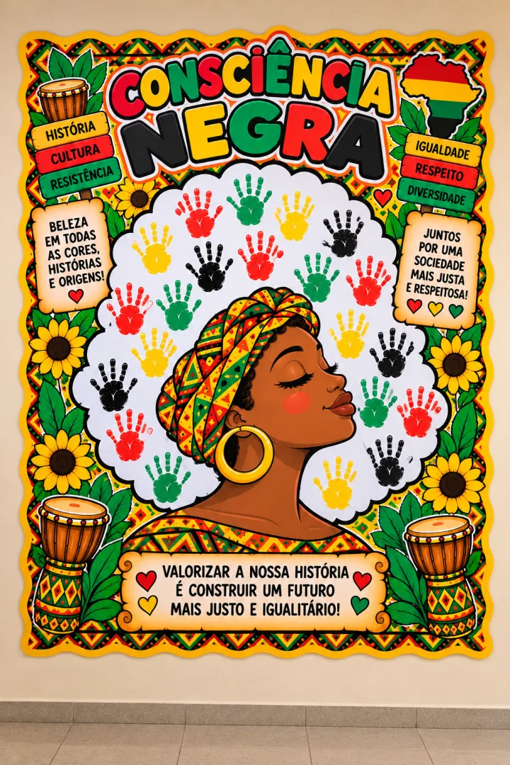 Painel Interativo Consciência Negra Escolar PDF - Educação infantil — imagem 3