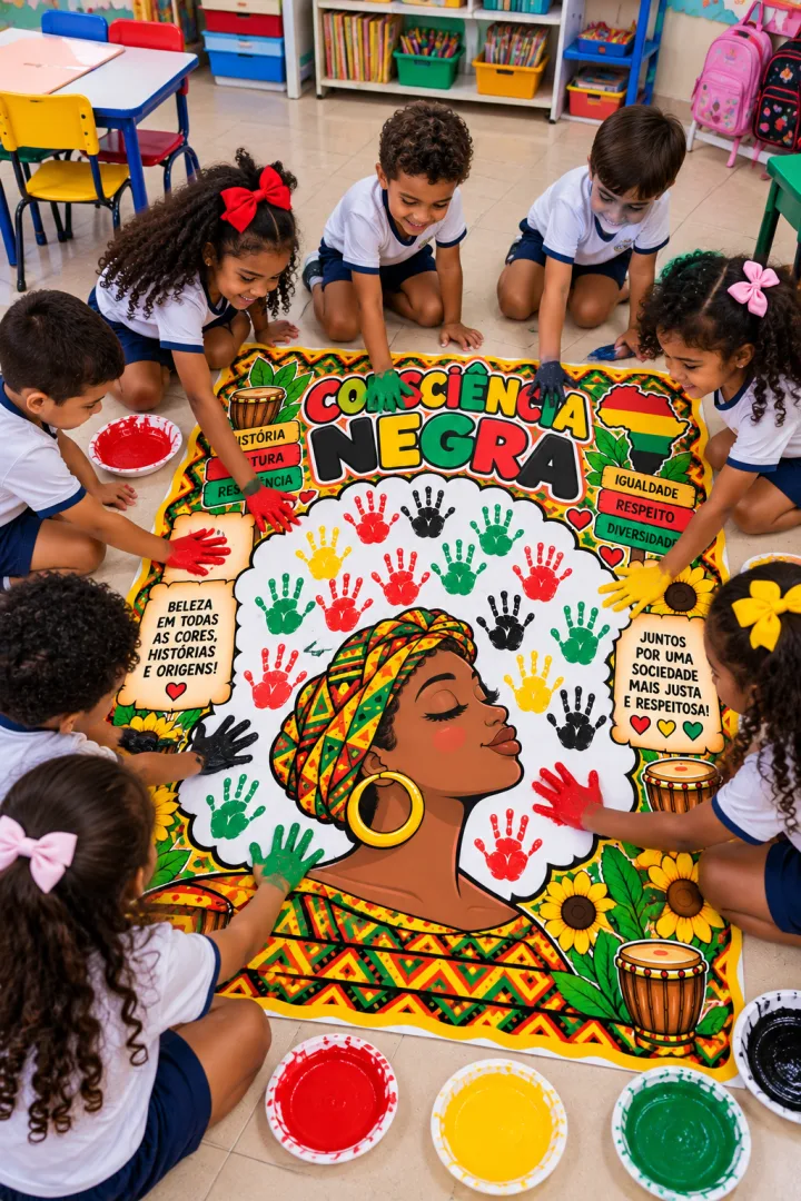 Painel Interativo Consciência Negra Escolar PDF - Educação infantil — imagem 6