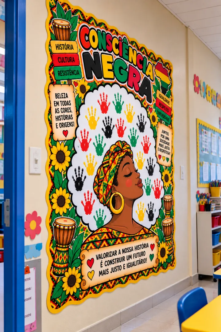 Painel Interativo Consciência Negra Escolar PDF - Educação infantil — imagem 2