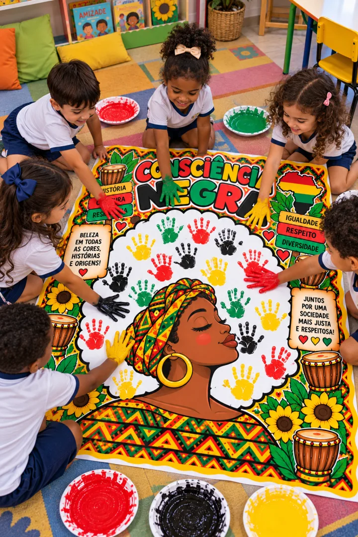 Painel Interativo Consciência Negra Escolar PDF - Educação infantil — imagem 5