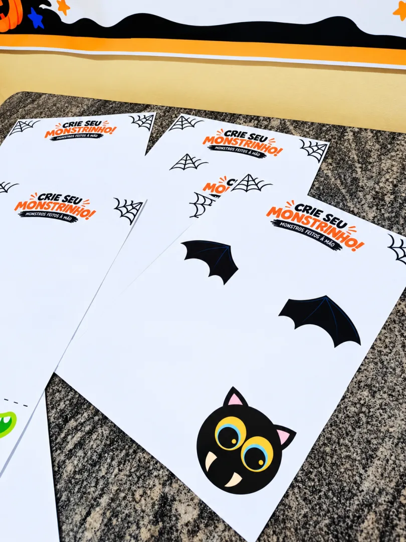 Painel Interativo de Halloween – “Crie seu Monstrinho!” em PDF — imagem 2