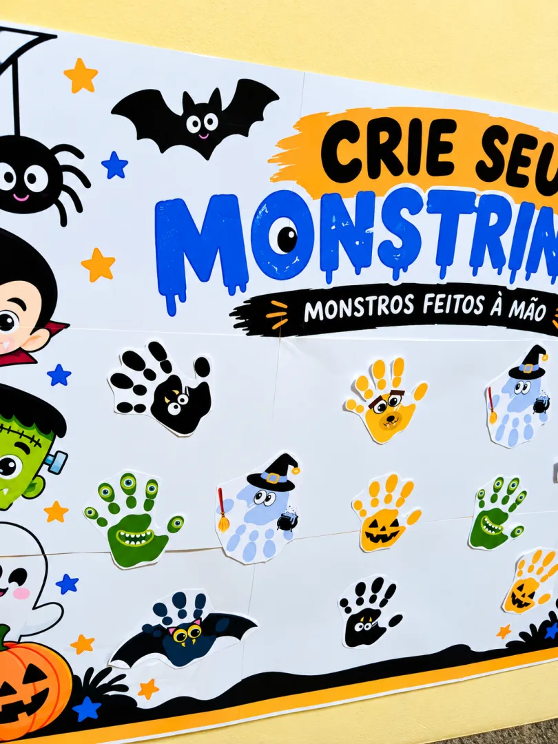 Painel Interativo de Halloween – “Crie seu Monstrinho!” em PDF — imagem 4
