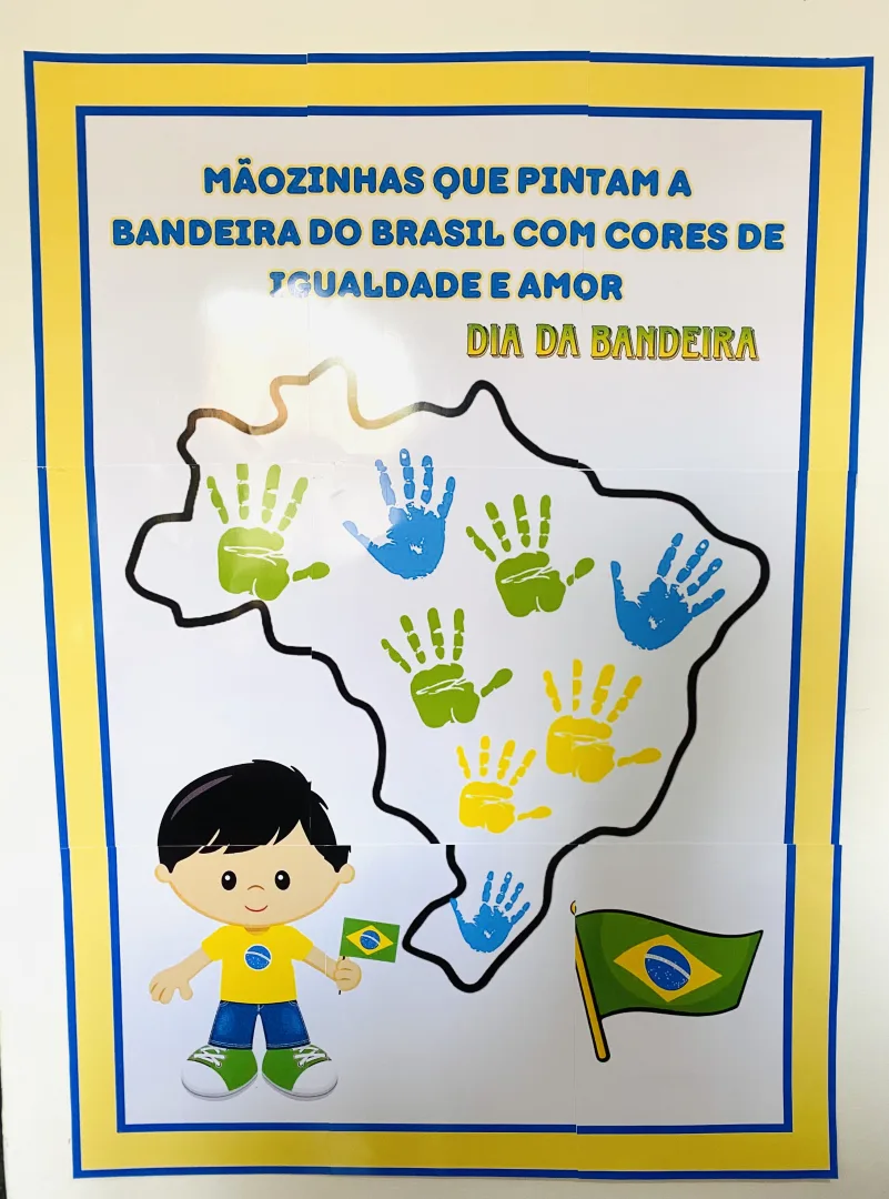 Painel Interativo Dia da Bandeira do Brasil - Educação Infantil e Ensino Fundamental - PDF — imagem 2