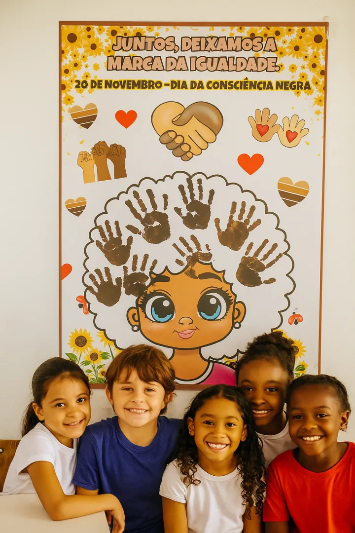 Painel Interativo Educação Infantil – Juntos, Deixamos a Marca da Igualdade em PDF — imagem 5