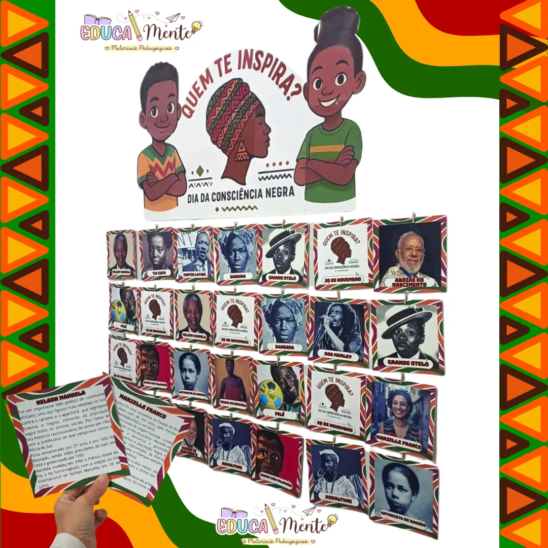 🤎🧡 PAINEL INTERATIVO "Quem te Inspira?" | Consciência Negra 🧡🤎 — imagem 2