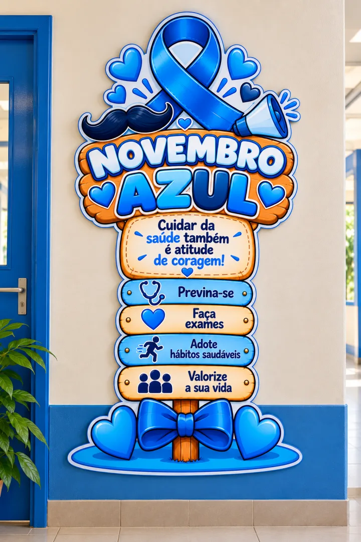 PAINEL NOVEMBRO AZUL – Cuidar da saúde também é atitude de coragem!  — imagem 2