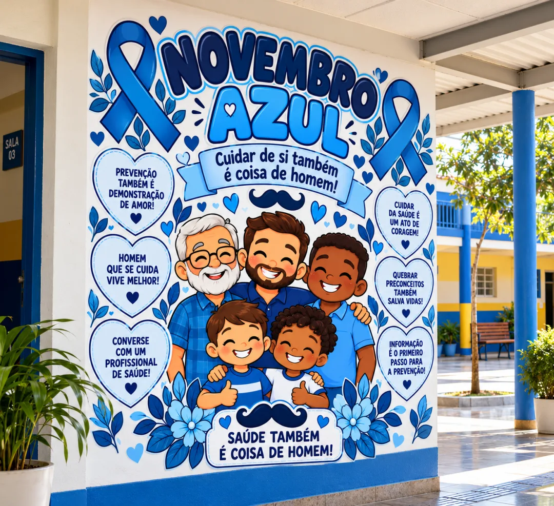 Painel Novembro Azul — Cuidar de si também é coisa de homem! - Ensino Fundamental 1 e2/ Ensino Médio - PDF  — imagem 6