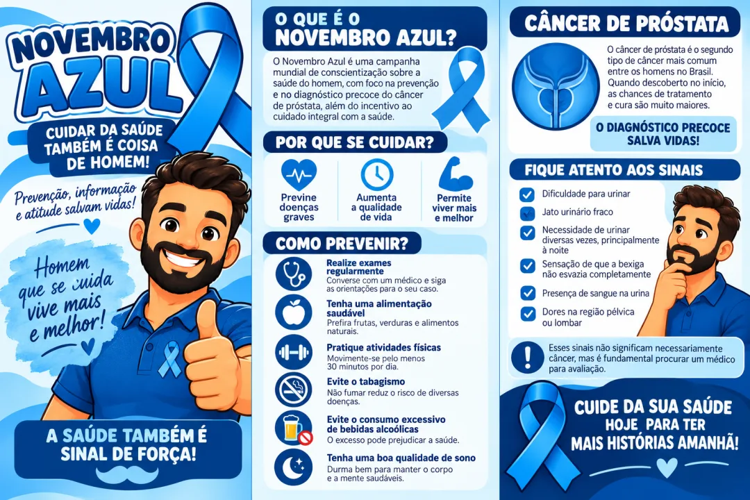 Painel Novembro Azul e Lembrancinhas PDF - 20 Páginas — imagem 5
