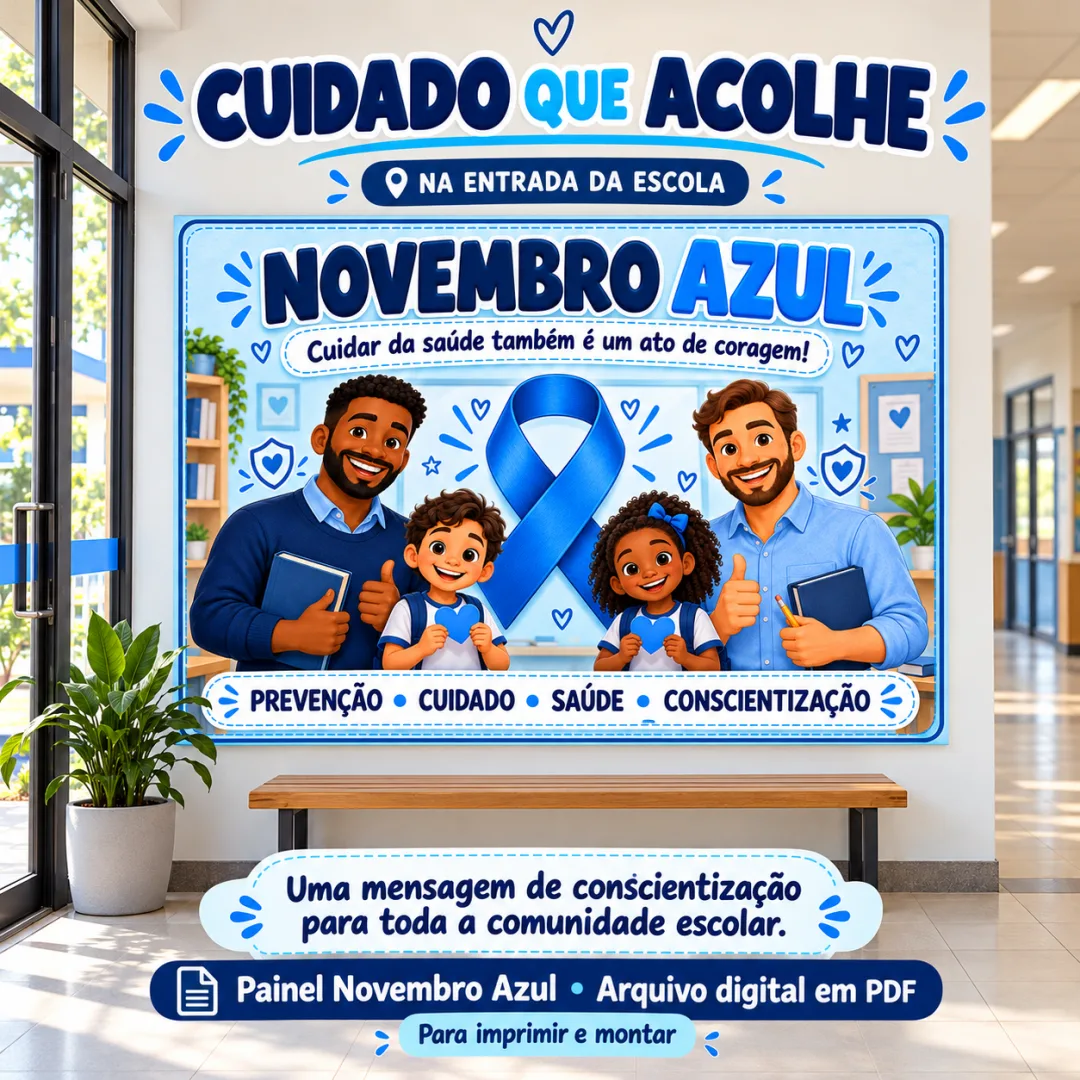 Painel Novembro Azul PDF - Ed. Infantil ao 5º ano — imagem 3