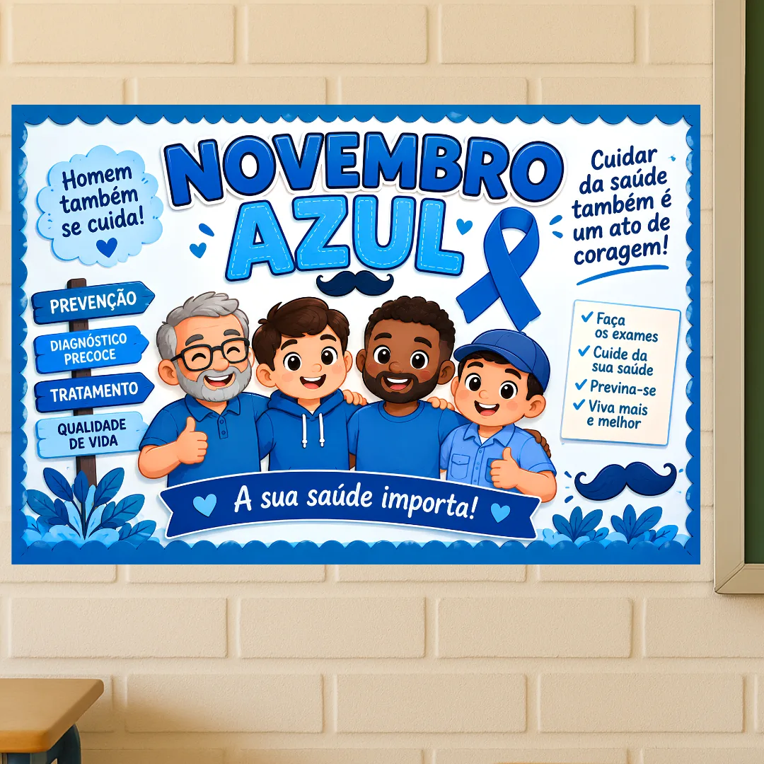 Painel Novembro Azul em PDF – Prevenção e Cuidados — imagem 3