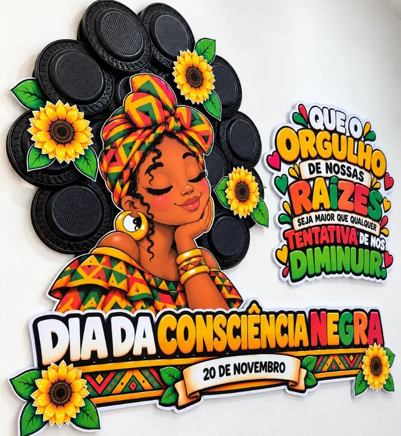 Painel Orgulho de Nossas Raízes - Consciência Negra — imagem 2
