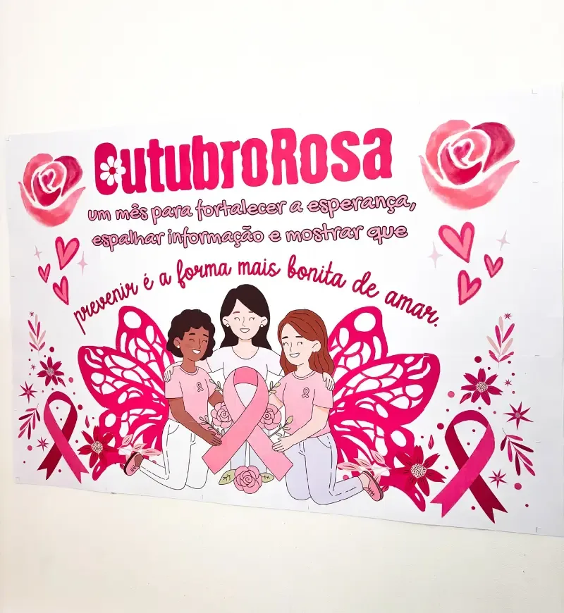 Painel Outubro Rosa em PDF Ensino Fundamental e médio — imagem 3